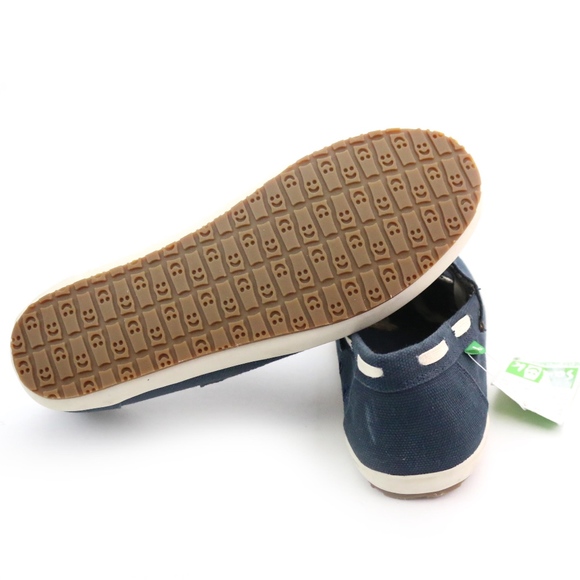 Sanuk Casa Barco Navy Blue Boat Shoes NEW! - Picture 4 of 6